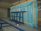 Тележка предназначена для транспортировки щитов длиной 4 метра, грузоподьемностью 3 тоны